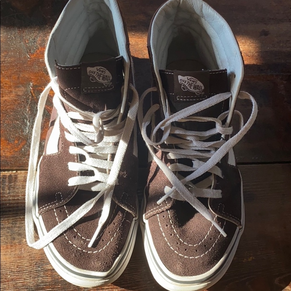 Vans Brown Suede High-tops Men 8.5/Women 10